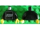 Lot ID: 354036829  Part No: 973pb0679c01  Name: Torso White LEGO Logo Pattern on Front (From KC014) / Black Arms / Yellow Hands