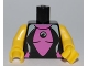 Part No: 973pb0842c01  Name: Torso Female Wetsuit Pattern / Yellow Arms / Yellow Hands