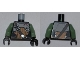 Lot ID: 387793958  Part No: 973pb0858c01  Name: Torso SW Armor, Strap with Ammo, Red Symbol, Round Badge Pattern (Embo) / Sand Green Arms / Black Hands