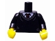 Lot ID: 190043163  Part No: 973pb0934c01  Name: Torso Sweater over White Shirt and Dark Red Tie Pattern / Black Arms / Yellow Hands