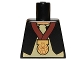 Lot ID: 170442383  Part No: 973pb0971  Name: Torso Black Vest, White Shirt, Light Nougat Neck, Gold Medal Pattern