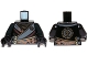 Part No: 973pb1572c01  Name: Torso Ninjago Robe with Gold Buckles and Earth Power Emblem Pattern / Black Arms / Black Hands