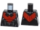 Lot ID: 223649408  Part No: 973pb1645  Name: Torso Batman Nightwing Red V Logo and Muscles Pattern