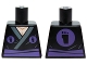 Part No: 973pb1759  Name: Torso Ninja Robe with Dark Purple Sash and TMNT Foot Clan Logo Pattern