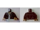 Lot ID: 340498099  Part No: 973pb2433c01  Name: Torso Ghostbusters Leather Jacket over White Open Shirt and Dark Tan Neck Pattern (Zombie Driver) / Black Arms / Dark Tan Hands