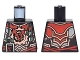 Part No: 973pb2616  Name: Torso Ninjago Red, Silver and Copper Armor with Clock, Smartphone and Headphones Pattern