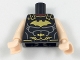 Part No: 973pb2899c01  Name: Torso Batman Logo with Muscles and Roman Breastplate Pattern / Light Nougat Arms / Light Nougat Hands