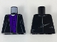 Part No: 973pb3315  Name: Torso Robe over Dark Purple Vest with 7 Buttons Pattern