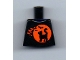 Part No: 973pb3678  Name: Torso Black Cat on Orange Moon Background and Bats Pattern (BAM)