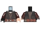 Part No: 973pb3752c01  Name: Torso SW Jedi Robe, Reddish Brown Belt, Tattered and Dirt Stains Pattern (Anakin) / Dark Brown Arms / Light Nougat Hand Left / Black Hand Right