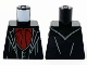 Part No: 973pb3992  Name: Torso Robe and Vest, Dark Red Shirt and Tie Pattern