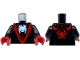 Part No: 973pb5131c01  Name: Torso Red 'V' and Webbing, and White Spider Pattern / Black Arms / Red Hands