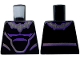 Part No: 973pb5132 Name: Torso Dark Purple and Silver Markings and Outlines Pattern Part No: 973pb5132 Name: Torso Dark Purple and Silver Markings and Outlines Pattern