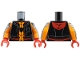 Part No: 973pb6284c01 Name: Torso Hoodie Vest with Pocket and Drawstrings, Red Trim and Hood, Orange Shirt, Black Spider and Webbing Pattern / Orange Arms with Dark Bluish Gray Armor and Black Webbing Pattern / Red Hands Part No: 973pb6284c01 Name: Torso Hoodie Vest with Pocket and Drawstrings, Red Trim and Hood, Orange Shirt, Black Spider and Webbing Pattern / Orange Arms with Dark Bluish Gray Armor and Black Webbing Pattern / Red Hands