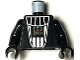 Part No: 973pb6569c01  Name: Torso SW Darth Vader Silver Armor with Dark Gray Chest Panel with Red and Blue Lights Pattern / Black Arms / Black Hands