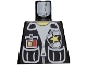 Lot ID: 102473194  Part No: 973px67  Name: Torso Police Vest, White Shirt, ID, Yellow Star Badge Pattern