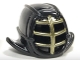 Part No: 98130pb05  Name: Minifigure, Headgear Helmet Ninjago Kendo with Gold Grille Mask Pattern