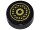Part No: 98138pb064  Name: Tile, Round 1 x 1 with Gold Concentric Circles and Speaker Grille Pattern