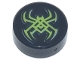 Part No: 98138pb185  Name: Tile, Round 1 x 1 with Lime Spider Pattern
