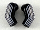 Part No: 981982pb212  Name: Arm, (Matching Left and Right) Pair with 6 White Stripes Pattern
