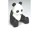 Part No: 98232c01pb01  Name: Duplo Panda Adult, Sitting, Eyes Squared