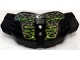 Part No: 98604pb004  Name: Hero Factory Chest Armor Large with Dark Bluish Gray and Gold Rocks with Lime Fractures Pattern (Stickers) - Set 71316