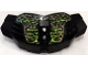 Part No: 98604pb04  Name: Hero Factory Chest Armor Large with Dark Bluish Gray and Gold Rocks with Lime Fractures Pattern (Stickers) - Set 71316