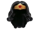 Part No: 98725pb01  Name: Minifigure, Hair Female Long Wavy with Gold Tiara and Red Star Pattern (Wonder Woman)
