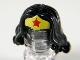 Lot ID: 202592213  Part No: 98725pb03  Name: Minifigure, Hair Female Long Wavy with Yellow Tiara and Red Star Pattern (Wonder Woman)