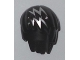 Part No: 99242pb001  Name: Minifigure, Hair Layered with Silver Zigzag Streaks Pattern