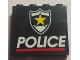 Part No: BA006pb10  Name: Stickered Assembly 4 x 1 x 3 with Police Red Line and Yellow Star Badge Pattern (Sticker) - Set 1786 - 3 Brick 1 x 4