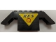 Part No: BA279pb01  Name: Stickered Assembly 10 x 2 x 3 with Black 'R.E.S.' and Red 'Q' on Yellow Triangle Pattern (Sticker) - Set 6479 - 1 Slope 45 10 x 2 x 2 Double, 2 Brick 1 x 4