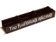 Part No: BA399pb01  Name: Stickered Assembly 9 x 2 x 1 with White 'Top fuel DRAG RACING' Pattern on Both Sides (Stickers) - Set 5533