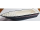 Part No: bfloat1c01pb01  Name: Boat, Hull Unitary 24 x 6 x 3 with Red and White Racing Stripes Pattern on Both Sides (Stickers) - Set 4002