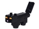 Part No: minecat06  Name: Minecraft Cat, Black - Brick Built