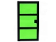Part No: x39c03  Name: Door 1 x 4 x 6 with 3 Panes with Trans-Green Glass