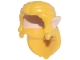 Part No: 114617pb01  Name: Minifigure, Hair Long and Wavy, Swept Back with Molded Light Nougat Pointed Ears Pattern