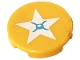 Part No: 14769pb382  Name: Tile, Round 2 x 2 with Bottom Stud Holder with Star Seat Cushion Pattern (Sticker) - Set 41232