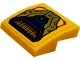 Part No: 15068pb637  Name: Slope, Curved 2 x 2 x 2/3 with Dark Blue and Gold Armor Plates Pattern (Sticker) - Set 71833