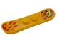 Part No: 18746pb003  Name: Minifigure, Utensil Snowboard Small with 'X TREME' and Red Spikes Pattern (Stickers) - Set 60203