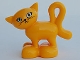 Lot ID: 339024532  Part No: 2032c01pb02  Name: Duplo Cat Standing Turned Head with Large Eyes with Eyelashes Pattern