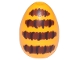 Lot ID: 401259679  Part No: 24946pb03  Name: Egg with Small Pin Hole with Reddish Brown Stripes with Dark Brown Lines Pattern (Honeybee Abdomen)