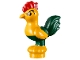 Part No: 28586pb01  Name: Chicken, Moana with Dark Green Tail Feathers (Heihei)