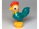 Part No: 28586pb02  Name: Chicken, Moana with Dark Turquoise Tail Feathers (Heihei)