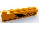 Part No: 3009pb216L  Name: Brick 1 x 6 with Black '60159', Panther Head and Black Stripe Pattern Model Left Side (Sticker) - Set 60159