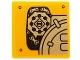 Part No: 3068pb0940L  Name: Tile 2 x 2 with Mechanical Gears and Chains Pattern Model Left Side (Sticker) - Set 70227