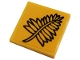 Lot ID: 354126037  Part No: 3068pb1680  Name: Tile 2 x 2 with Black Fern Plant Leaves Pattern (Sticker) - Set 76384