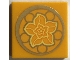 Part No: 3068pb2665 Name: Tile 2 x 2 with Bright Light Yellow Lotus Flower in Gold Circle Pattern (Sticker) - Set 43184 Part No: 3068pb2665 Name: Tile 2 x 2 with Bright Light Yellow Lotus Flower in Gold Circle Pattern (Sticker) - Set 43184