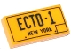 Lot ID: 67797389  Part No: 3069pb0312  Name: Tile 1 x 2 with 'ECTO-1' and 'NEW YORK' Pattern