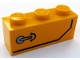 Part No: 3622pb108R  Name: Brick 1 x 3 with Door Handle and Black Stripe Pattern Model Right Side (Sticker) - Set 60159